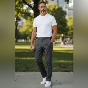 Christian Dior Monsieur Double Pleated Men’s Dark Gray Pants Size 36